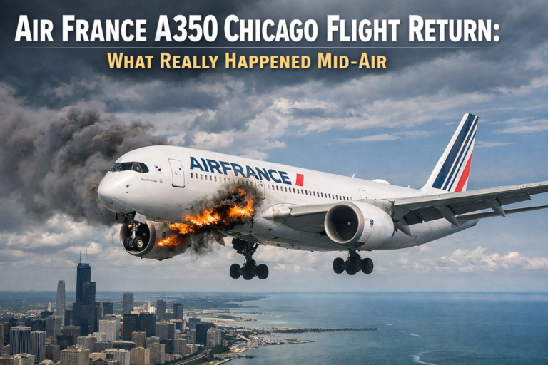 Air France A350 Chicago Flight Return
