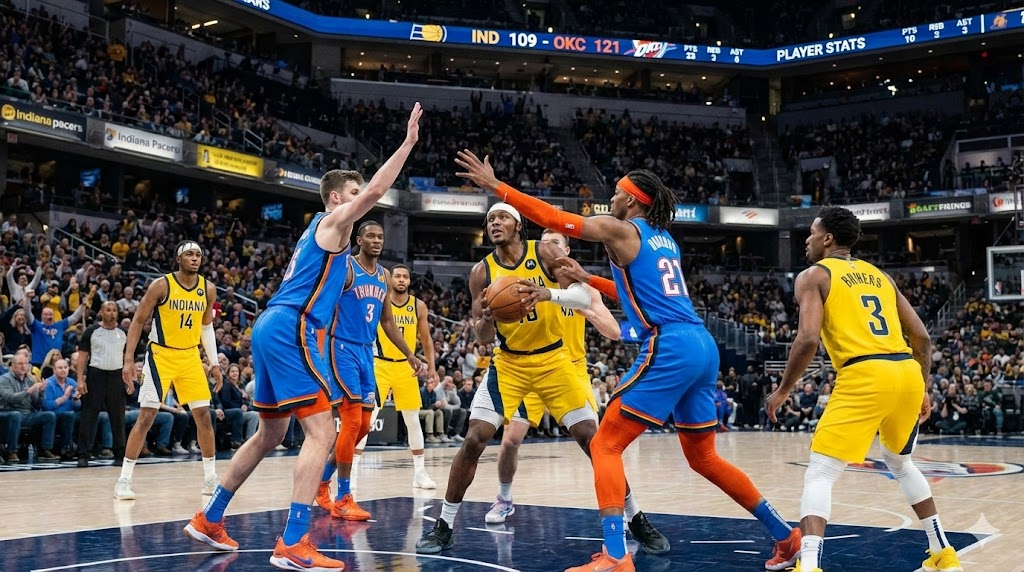 Indiana Pacers vs Oklahoma City Thunder Match Player Stats