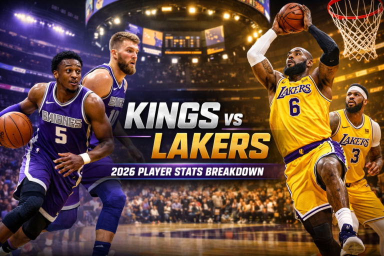 Sacramento Kings vs Lakers Match Player Stat