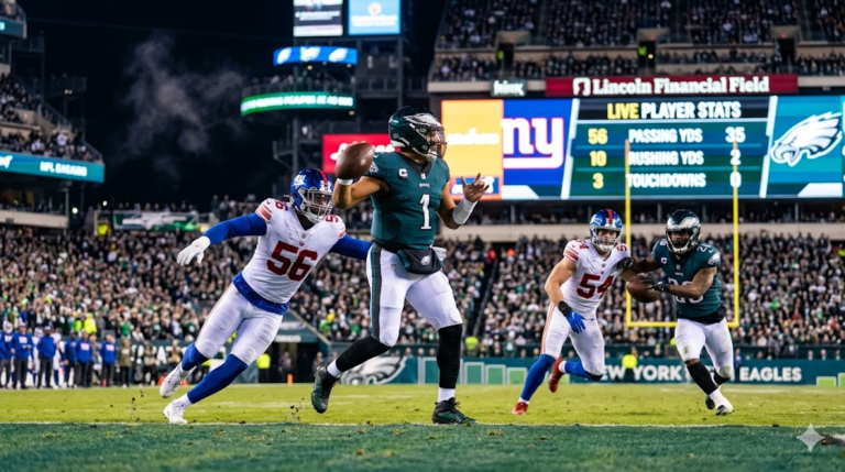 New York Giants vs Philadelphia Eagles Match Player Stats