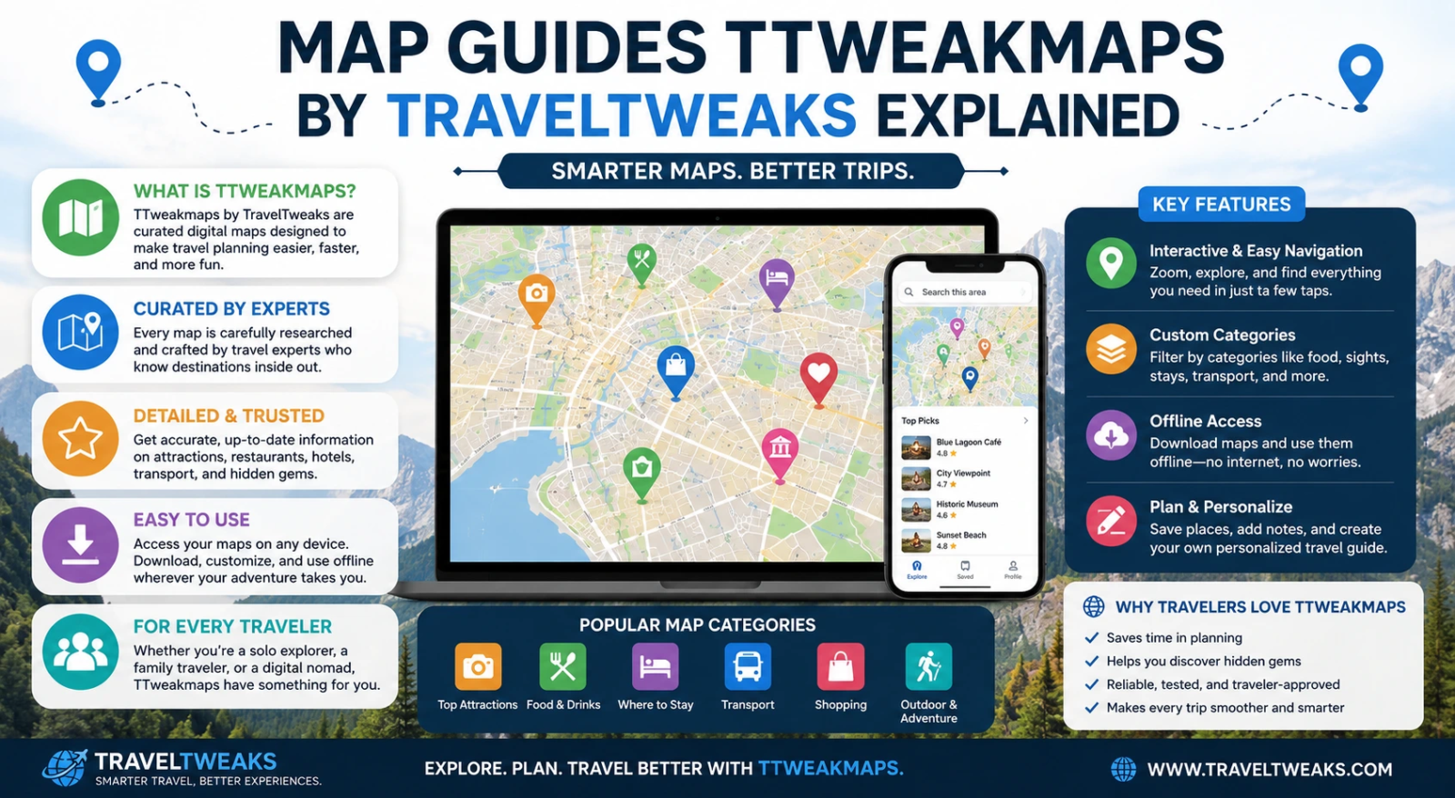 Map Guides TTweakmaps by TravelTweaks