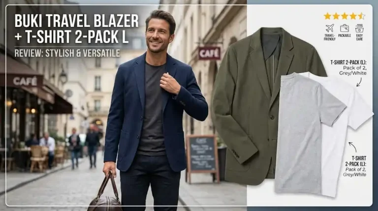 men's buki travel blazer + t-shirt 2-pack l